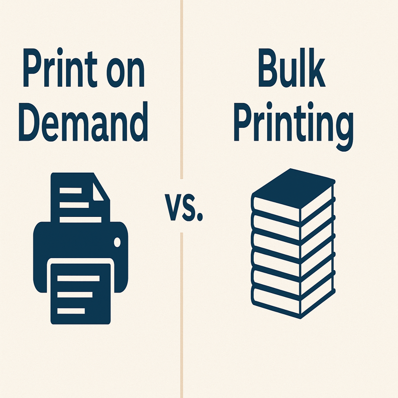 print on demand vs bulk printing